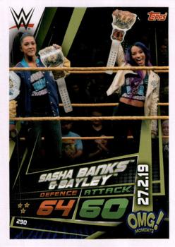 2019 Topps Slam Attax Universe WWE - Indian Variant #290 Sasha Banks Front