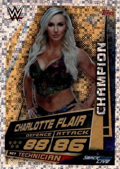 2019 Topps Slam Attax Universe WWE - Indian Variant #327 Charlotte Flair Front