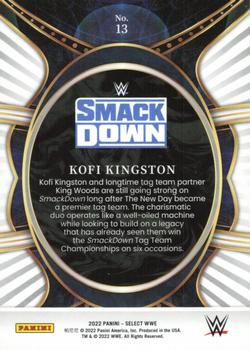 2022 Panini Select WWE - Phenomenon #13 Kofi Kingston Back