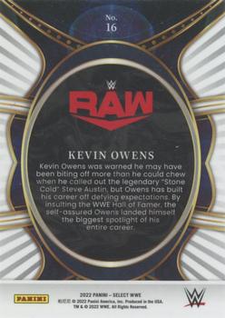 2022 Panini Select WWE - Phenomenon #16 Kevin Owens Back