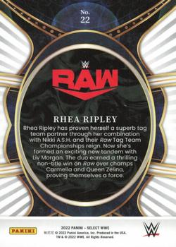 2022 Panini Select WWE - Phenomenon #22 Rhea Ripley Back