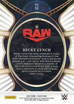 2022 Panini Select WWE - Phenomenon Flash Prizms #12 Becky Lynch Back