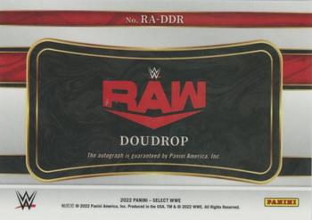 2022 Panini Select WWE - Ringside Action Signatures #RA-DDR Doudrop Back