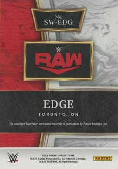 2022 Panini Select WWE - Selective Swatches #SW-EDG Edge Back