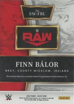 2022 Panini Select WWE - Selective Swatches #SW-FBL Finn Balor Back