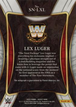 2022 Panini Select WWE - Signature Selections #SN-LXL Lex Luger Back