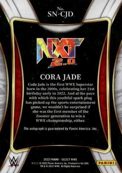 2022 Panini Select WWE - Signature Selections #SN-CJD Cora Jade Back