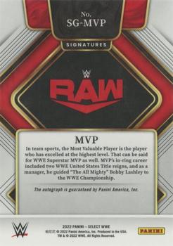 2022 Panini Select WWE - Signatures #SG-MVP MVP Back