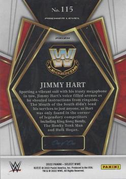 2022 Panini Select WWE - Black Prizms #115 Jimmy Hart Back