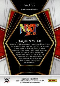 2022 Panini Select WWE - Gold Wave Prizms #135 Joaquin Wilde Back