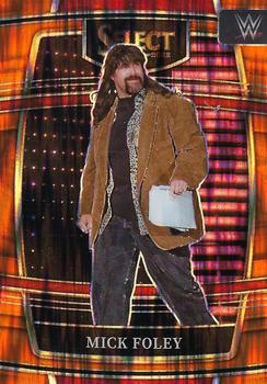 2022 Panini Select WWE - Orange Flash Prizms #24 Mick Foley Front