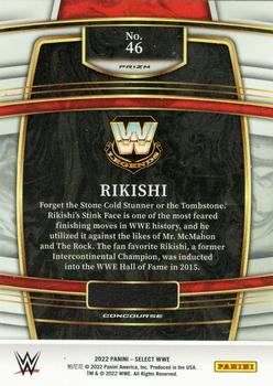 2022 Panini Select WWE - Orange Flash Prizms #46 Rikishi Back