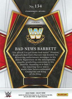 2022 Panini Select WWE - Orange Flash Prizms #134 Bad News Barrett Back