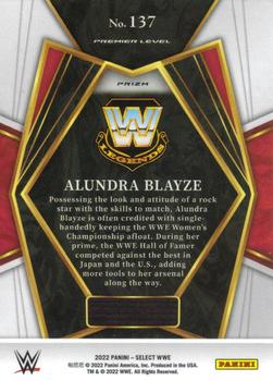 2022 Panini Select WWE - Orange Flash Prizms #137 Alundra Blayze Back