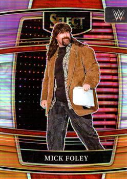 2022 Panini Select WWE - Purple and Orange Prizms #24 Mick Foley Front
