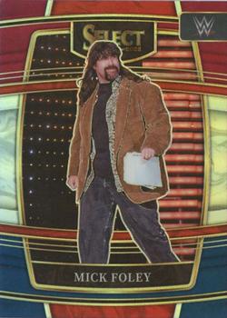 2022 Panini Select WWE - Red and Blue Prizms #24 Mick Foley Front