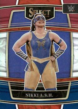 2022 Panini Select WWE - Red and Blue Prizms #54 Nikki A.S.H. Front