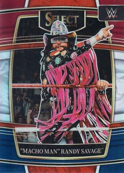 2022 Panini Select WWE - Red and Blue Prizms #72 Macho Man Randy Savage Front