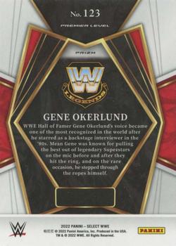 2022 Panini Select WWE - Red and Blue Prizms #123 Gene Okerlund Back