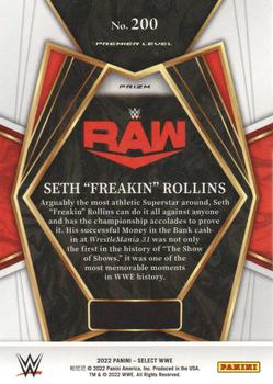 2022 Panini Select WWE - Red and Blue Prizms #200 Seth 
