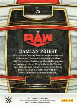 2022 Panini Select WWE - Red and Blue #75 Damian Priest Back