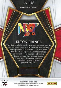 2022 Panini Select WWE - Red and Blue #136 Elton Prince Back