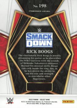 2022 Panini Select WWE - Red and Blue #198 Rick Boogs Back