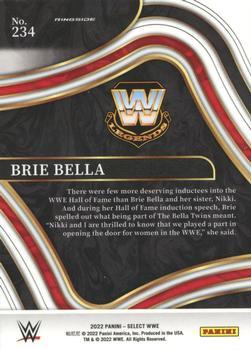 2022 Panini Select WWE - Red and Blue #234 Brie Bella Back