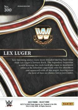 2022 Panini Select WWE - Red and Blue #300 Lex Luger Back