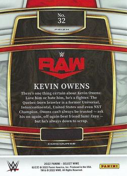 2022 Panini Select WWE - Scope Prizms #32 Kevin Owens Back