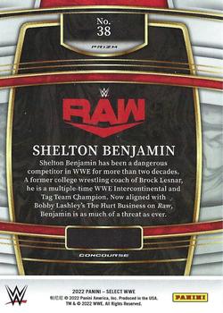 2022 Panini Select WWE - Scope Prizms #38 Shelton Benjamin Back