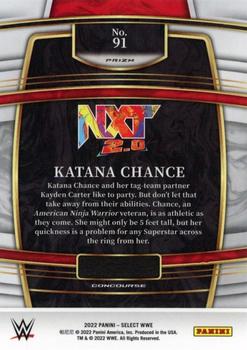 2022 Panini Select WWE - Scope Prizms #91 Katana Chance Back