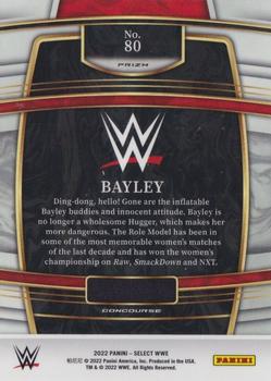 2022 Panini Select WWE - Silver Prizms #80 Bayley Back