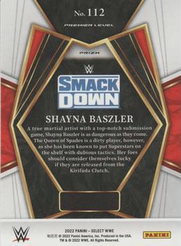 2022 Panini Select WWE - Silver Prizms #112 Shayna Baszler Back