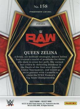 2022 Panini Select WWE - Silver Prizms #158 Queen Zelina Back