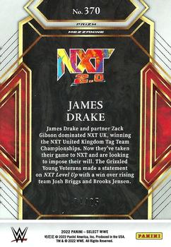 2022 Panini Select WWE - Tie-Dye Prizms #370 James Drake Back