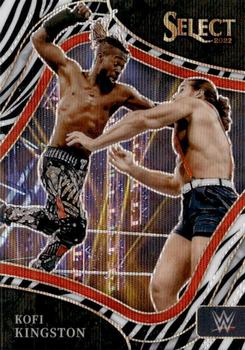 2022 Panini Select WWE - Zebra Prizms #270 Kofi Kingston Front