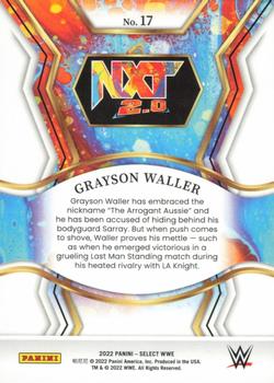 2022 Panini Select WWE - NXT 2.0 #17 Grayson Waller Back