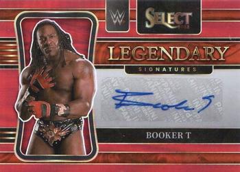 2022 Panini Select WWE - Legendary Signatures Red Prizms #LS-BKT Booker T Front