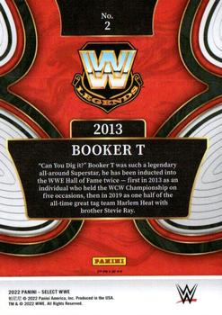 2022 Panini Select WWE - Hall of Fame Selections Flash Prizms #2 Booker T Back