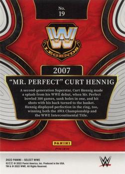 2022 Panini Select WWE - Hall of Fame Selections Flash Prizms #19 Mr. Perfect Curt Hennig Back