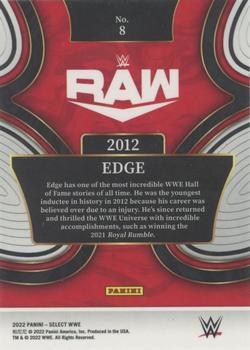 2022 Panini Select WWE - Hall of Fame Selections #8 Edge Back