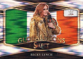 2022 Panini Select WWE - Global Icons Flash Prizms #13 Becky Lynch Front