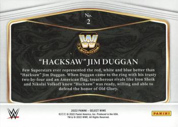 2022 Panini Select WWE - Global Icons #2 Hacksaw Jim Duggan Back