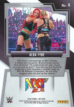 2022 Panini NXT 2.0 WWE #4 Alba Fyre Back