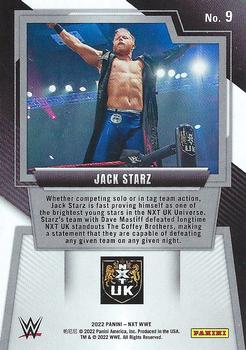 2022 Panini NXT 2.0 WWE #9 Jack Starz Back