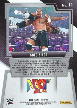 2022 Panini NXT 2.0 WWE #11 Solo Sikoa Back