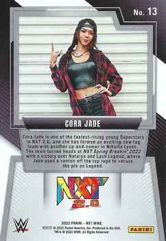 2022 Panini NXT 2.0 WWE #13 Cora Jade Back