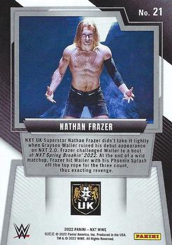 2022 Panini NXT 2.0 WWE #21 Nathan Frazer Back