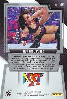 2022 Panini NXT 2.0 WWE #49 Roxanne Perez Back